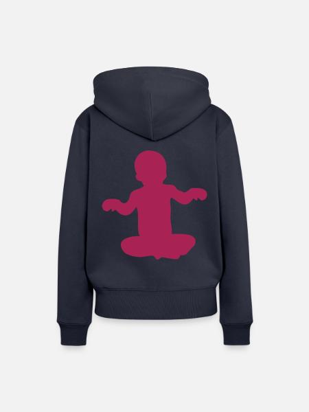 Baby - Frauen Premium Bio Hoodie - Navy
