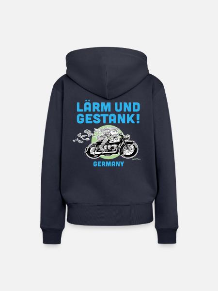 Lärm und Gestank - Frauen Premium Bio Hoodie - Navy