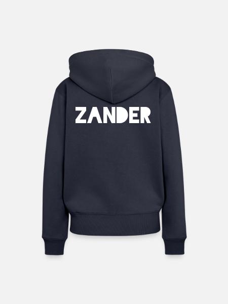 Zander - Frauen Premium Bio Hoodie - Navy