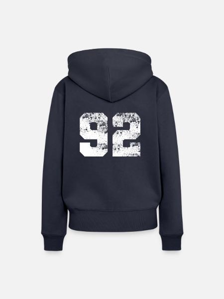 TEAM 92 - Frauen Premium Bio Hoodie - Navy