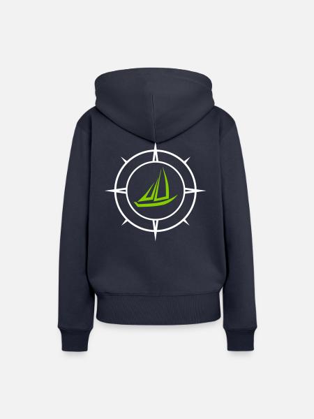 Segeln - Frauen Premium Bio Hoodie - Navy