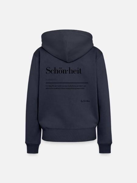 Schönheit - Frauen Premium Bio Hoodie - Navy