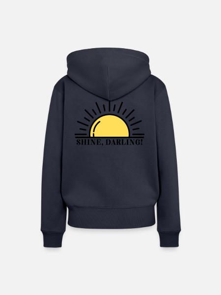 Shine Darling - Frauen Premium Bio Hoodie - Navy