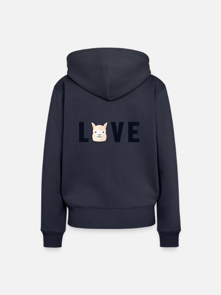 Love Lama Alpaca Pako Alpakazüchter Alpaka - Frauen Premium Bio Hoodie - Navy