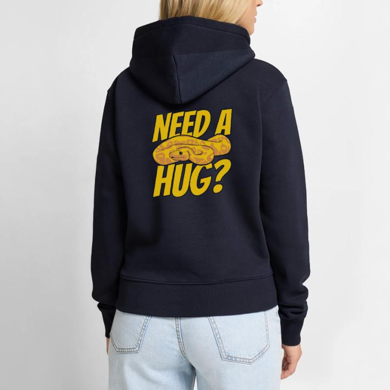 Need A Hug Python Snake Python Breeder Banana Women’s Premium Organic Hoodie