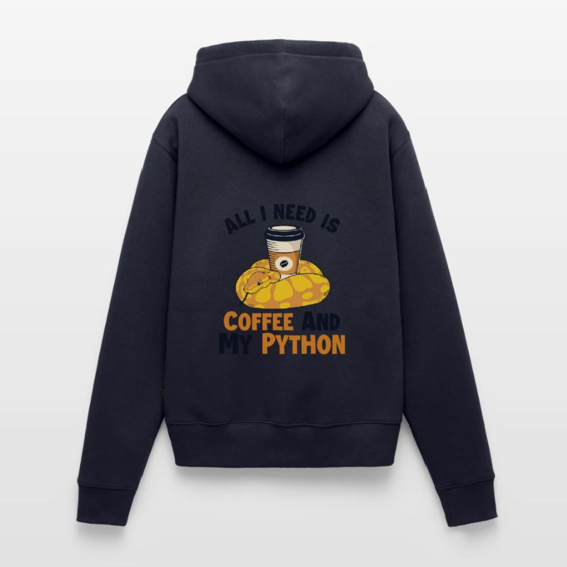 Coffee and Python Python Schlange Banana Ball Frauen Premium Bio Hoodie