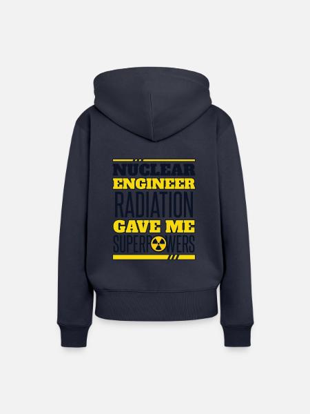 Strahlung verlieh mir Superkräfte Urannuklear - Frauen Premium Bio Hoodie - Navy