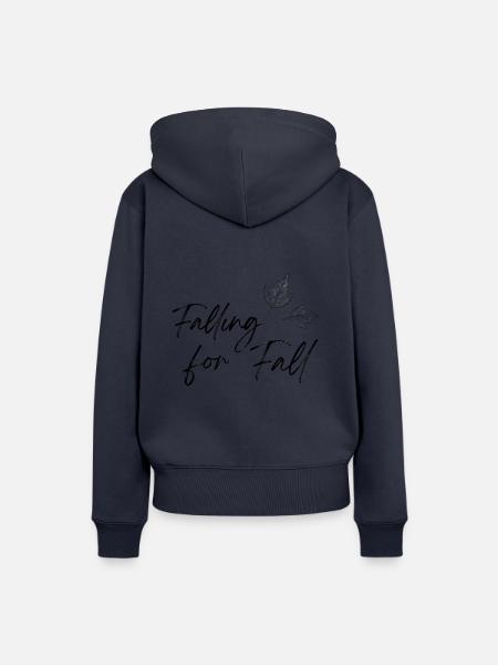 Falling for Fall - Frauen Premium Bio Hoodie - Navy