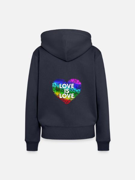 Love Is Love Sf - Frauen Premium Bio Hoodie - Navy