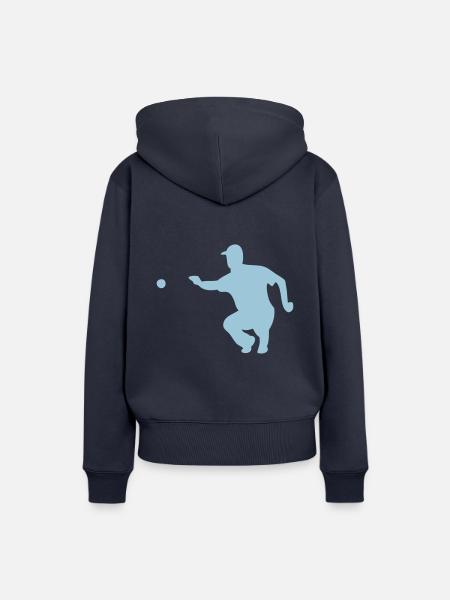 Petanque Kugel Pointer 1 - Frauen Premium Bio Hoodie - Navy