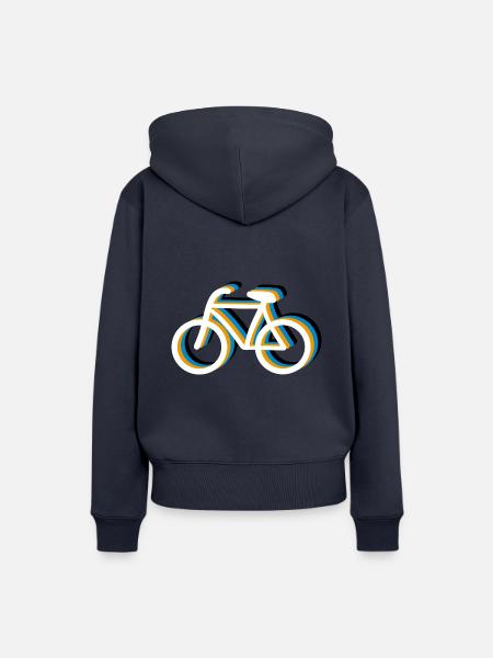 Bicycle Fahrrad - Frauen Premium Bio Hoodie - Navy