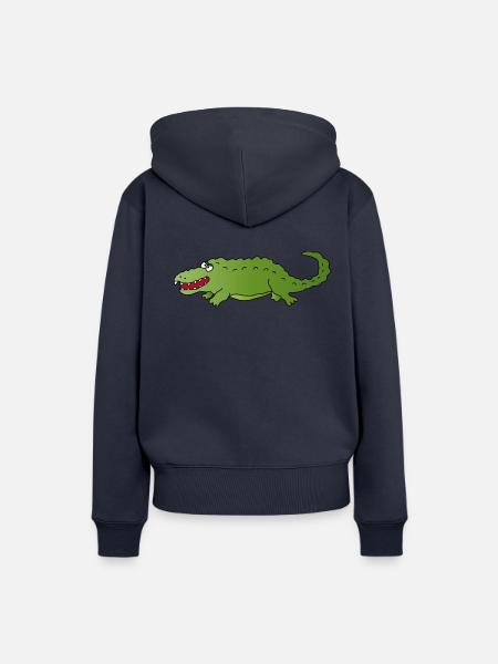 Krokodil - Frauen Premium Bio Hoodie - Navy