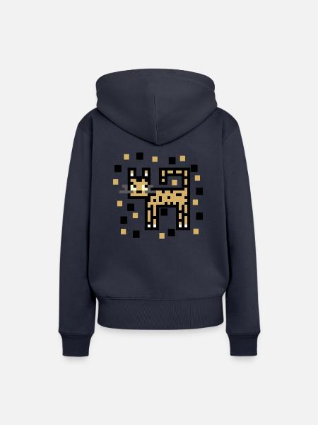 Leopard - Frauen Premium Bio Hoodie - Navy