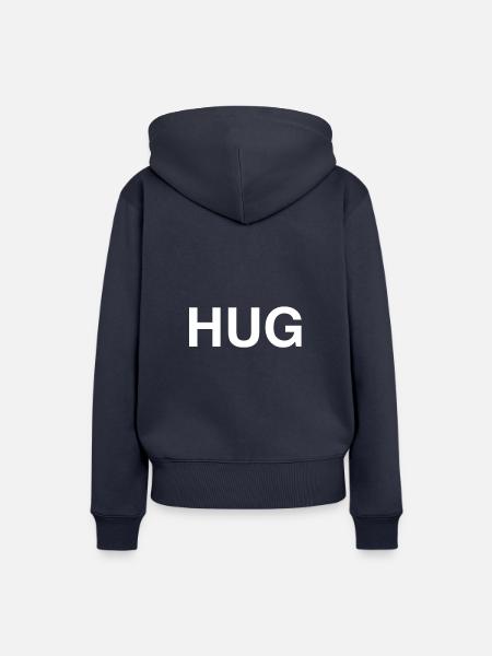 HUG - Frauen Premium Bio Hoodie - Navy