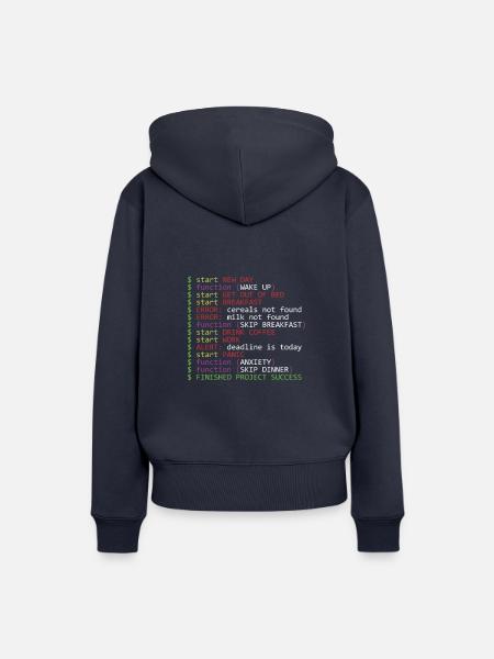 Monday Programmer - Frauen Premium Bio Hoodie - Navy