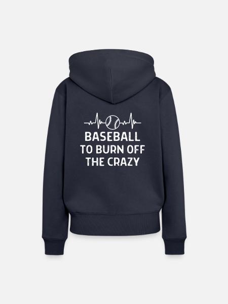 Baseball Spieler Baseball Sprüche Geschenk - Frauen Premium Bio Hoodie - Navy