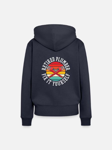Rentner Rente - Frauen Premium Bio Hoodie - Navy