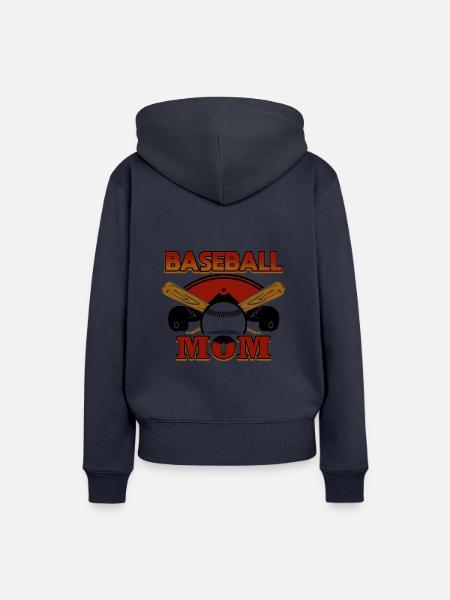 Baseball Mutter - Frauen Premium Bio Hoodie - Navy