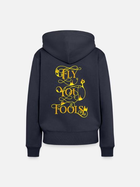 fliegen Sie Narren - Frauen Premium Bio Hoodie - Navy