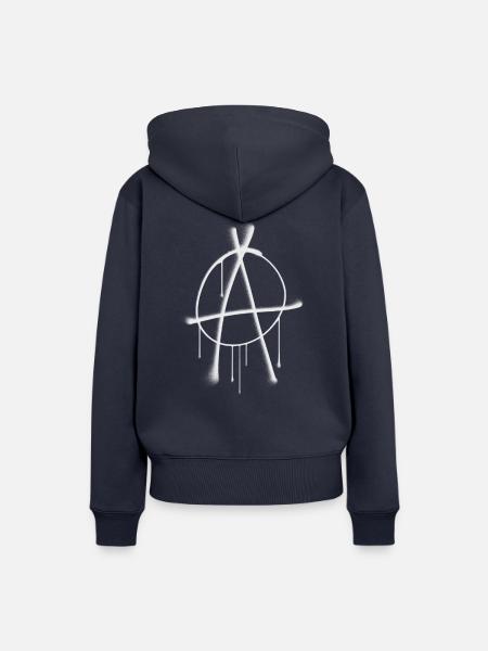Anarchy - Frauen Premium Bio Hoodie - Navy