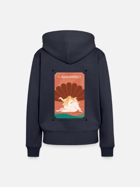 Göttin Aphrodite - Frauen Premium Bio Hoodie - Navy