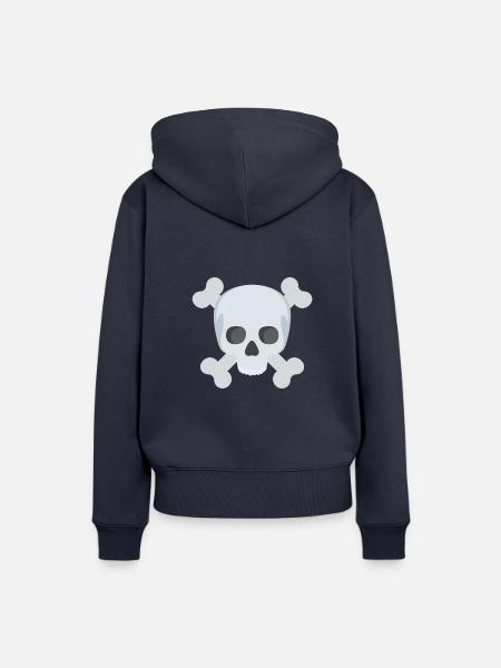 Schädel - Frauen Premium Bio Hoodie - Navy