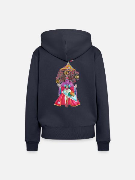 Frau Loyale - Frauen Premium Bio Hoodie - Navy
