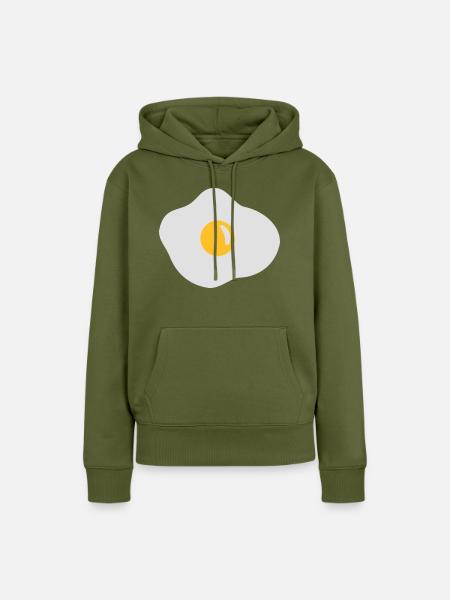 Spiegelei - Ei - Frauen Premium Bio Hoodie - Khaki