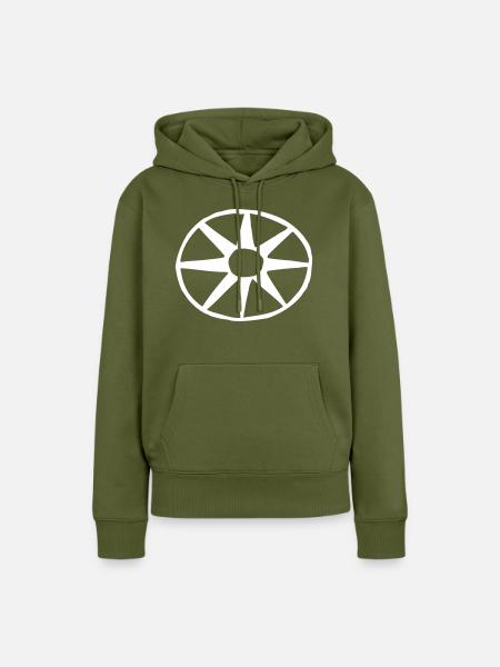 circle - Wheel - Vector graphic - Frauen Premium Bio Hoodie - Khaki