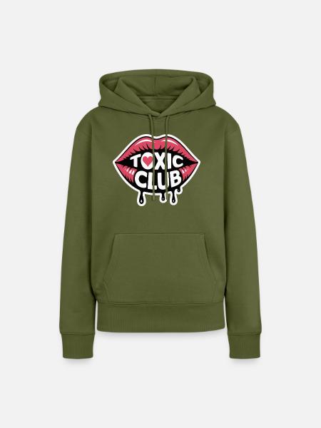 GIFTIGES T-SHIRT - Frauen Premium Bio Hoodie - Khaki