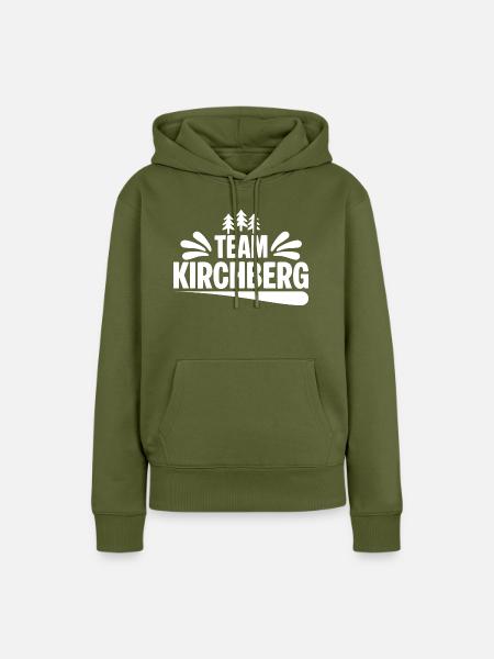 Team Kirchberg - Frauen Premium Bio Hoodie - Khaki