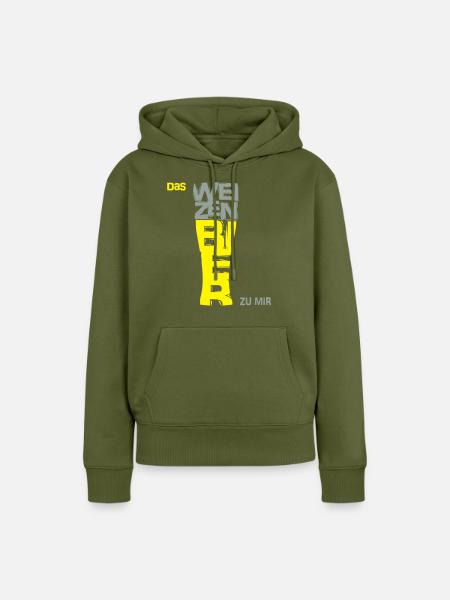 Weizenbier zu mir - Frauen Premium Bio Hoodie - Khaki