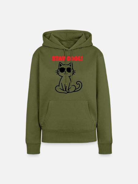 Stay Cool - Frauen Premium Bio Hoodie - Khaki