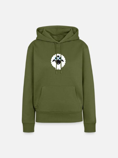 Schaf - Frauen Premium Bio Hoodie - Khaki