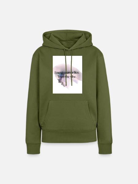 True Vibes - Frauen Premium Bio Hoodie - Khaki