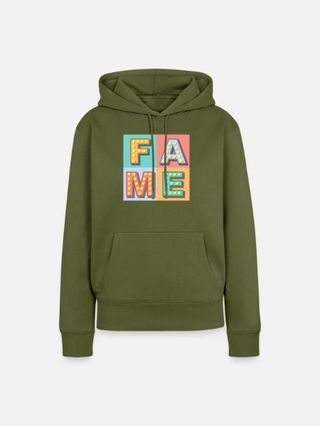 Fame - Frauen Premium Bio Hoodie - Khaki