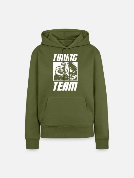 Tuning Team Kfz - Frauen Premium Bio Hoodie - Khaki