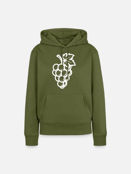 Weintrauben Trauben Obst - Frauen Premium Bio Hoodie - Khaki