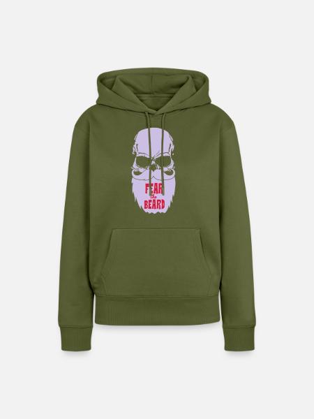 Fear the beard - Frauen Premium Bio Hoodie - Khaki