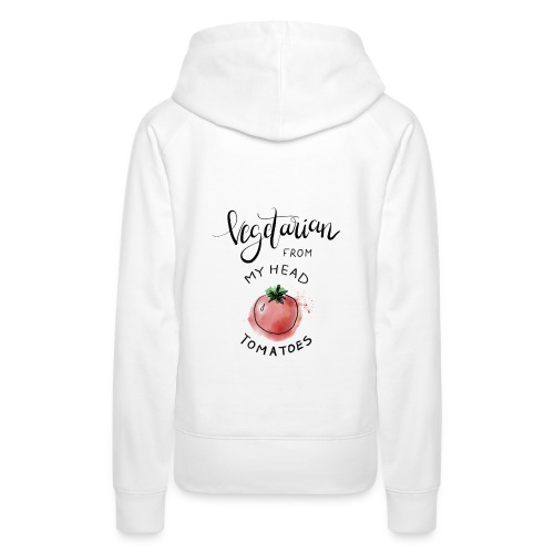 Vegan from my head Tomatoes - Frauen Premium Hoodie