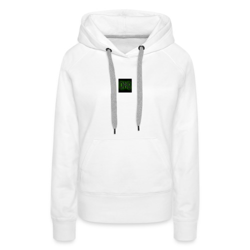 Wit baseball shirt Logo merk - Vrouwen Premium hoodie