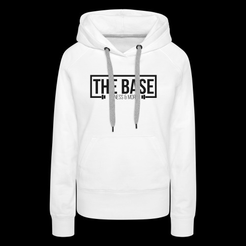 The Base Fitness and More Logo Wit - Vrouwen Premium hoodie