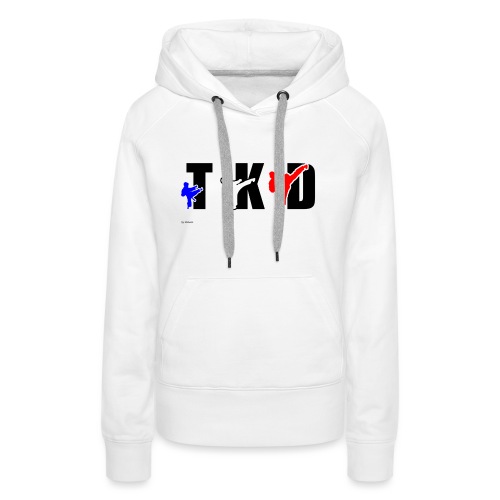 Design Taekwondo - Sweat-shirt à capuche Premium pour femmes