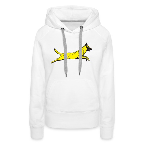 jumping dog malinois - Vrouwen Premium hoodie