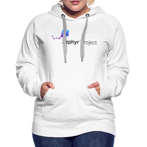 Zephyr Project Logo - Sweat-shirt à capuche Premium pour femmes