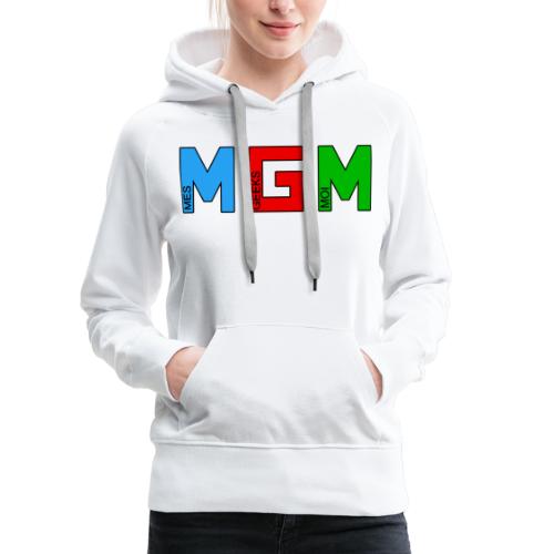 lettre MGM 2020 - Sweat-shirt à capuche Premium pour femmes