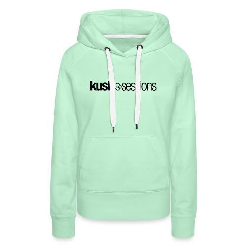 KushSessions (black logo) - Vrouwen Premium hoodie
