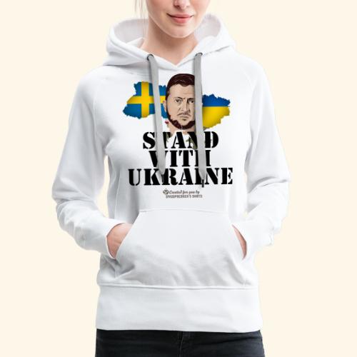 Ukraine Schweden - Frauen Premium Hoodie