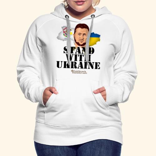Zelensky Illinois Stand with Ukraine - Frauen Premium Hoodie