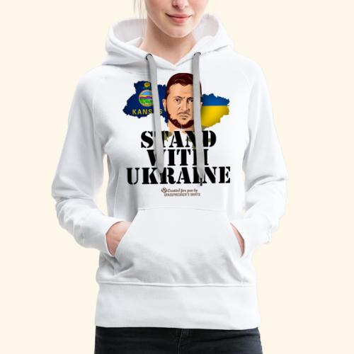Ukraine Kansas Selenskyj - Frauen Premium Hoodie